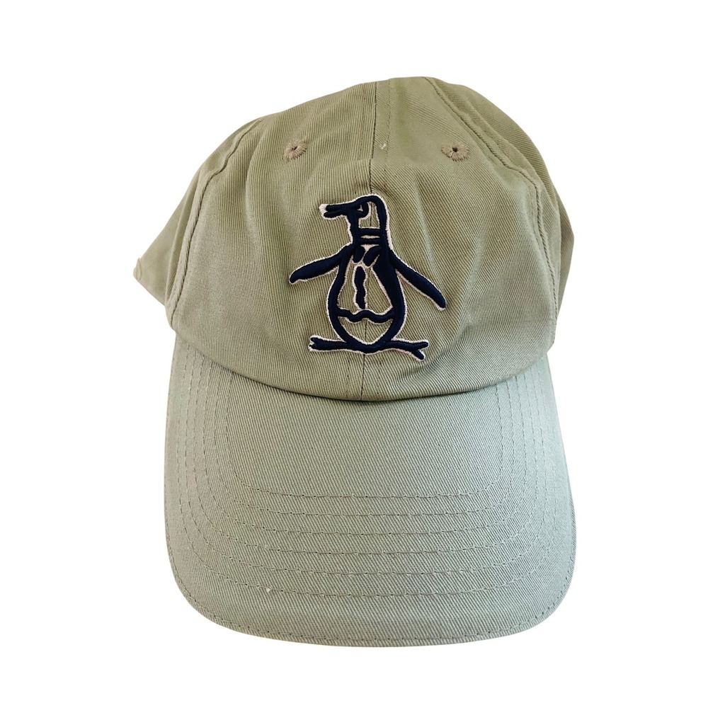 Original Penguin Mens Sage Green Cotton Baseball Cap Hat